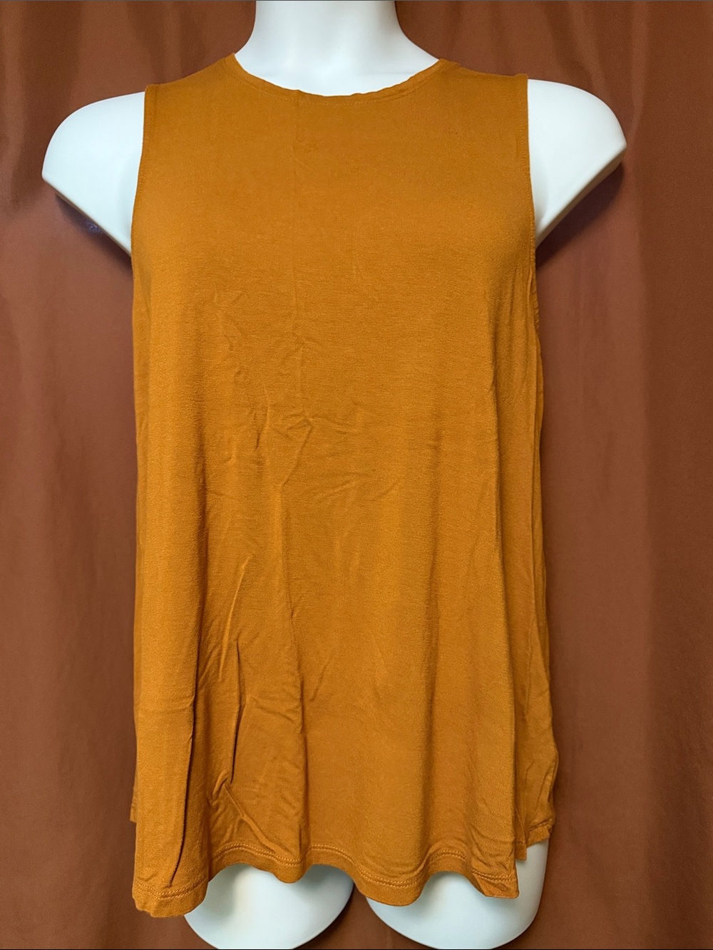 a new day Sleeveless Crewneck Tank Top in Mustard Gold